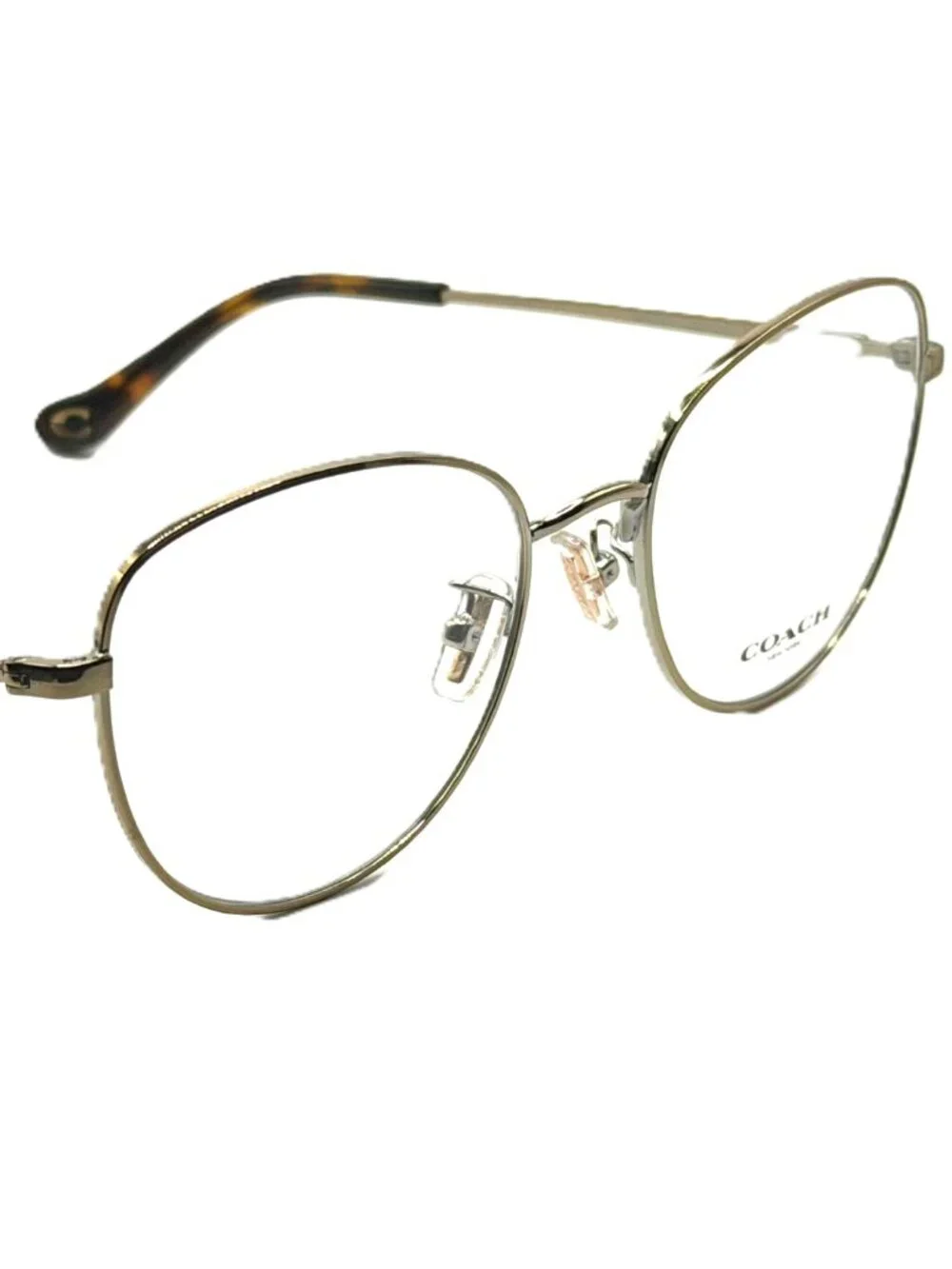 NEW COACH HC 5137 9005 Shiny Light Gold Women Eyeglasses 53mm 18 140 - Picture 3 of 6